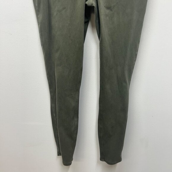Spanx Olive Green High-Waisted Skinny Pants With Pockets Large Stretch Fabric - Picture 2 of 10
